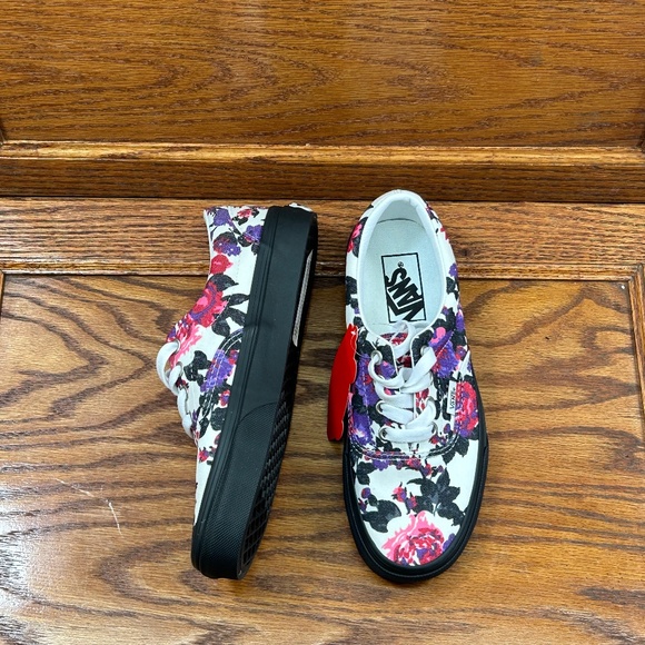 Vans Era Florals White Black Shoes - Picture 5 of 9